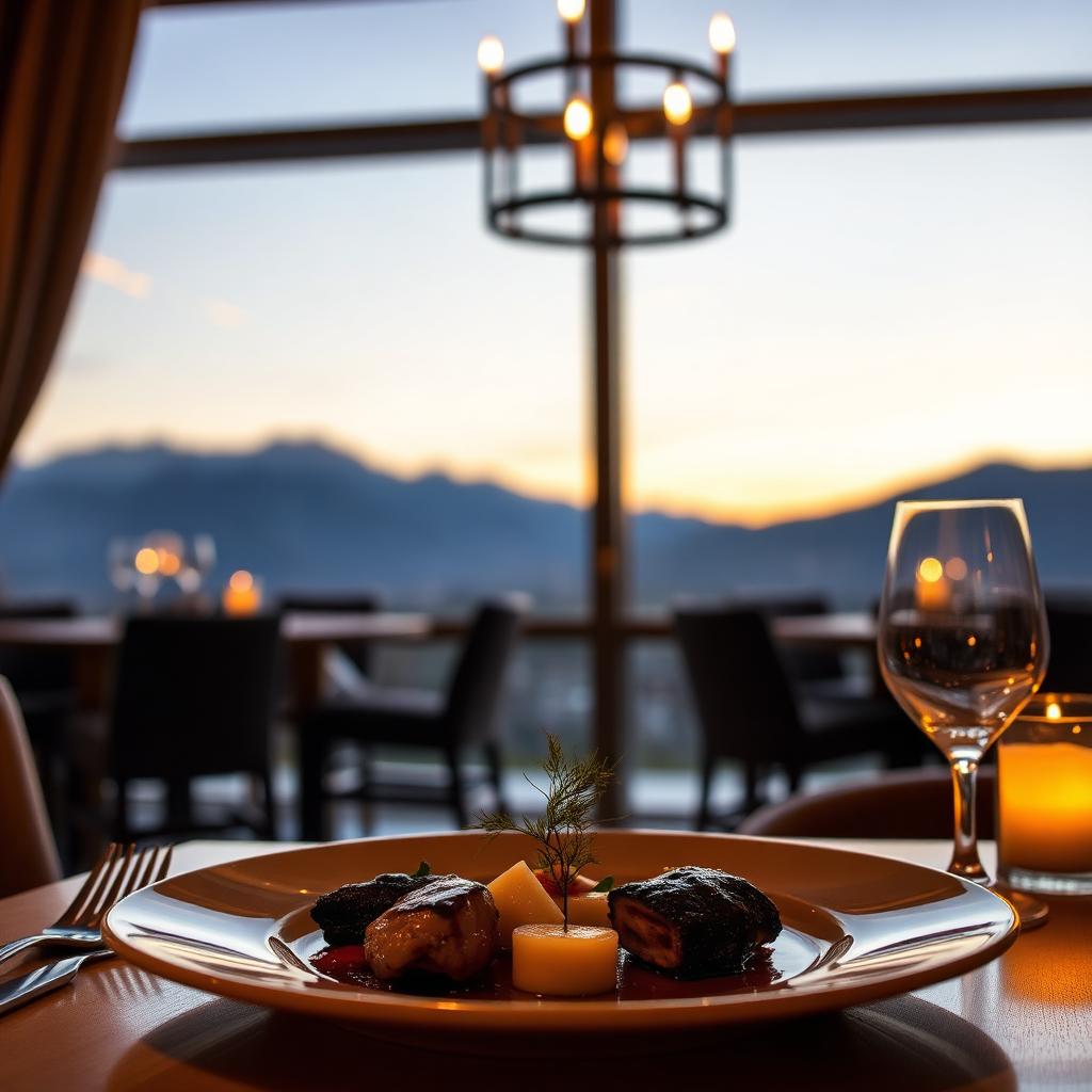 Cenas con vista a los Andes